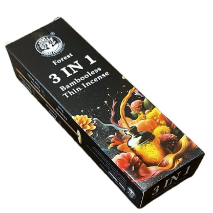 Forest 3 IN 1 Bambooless Thin Incense (100 gms)