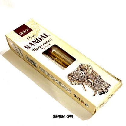 Balaji PURE SANDAL Premium Bambooless Dhoop Sticks (100 gm)