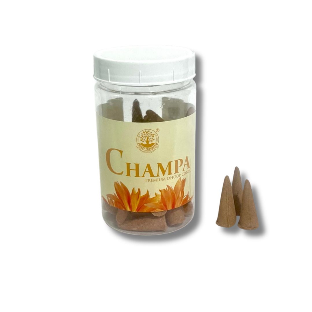 Forest CHAMPA Premium CONES Jar (100 gms)