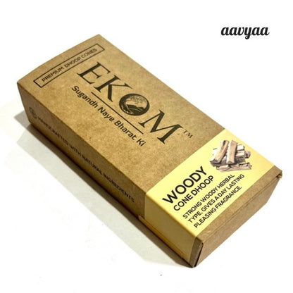 Ekom Woody Cone Dhoop (20 sticks)