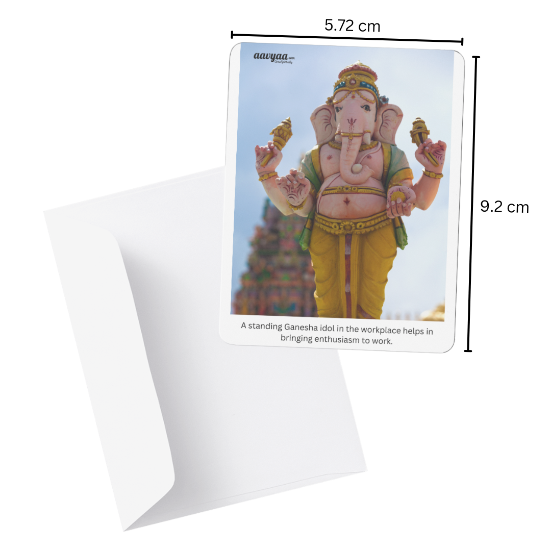 Aavyaa Standing Ganesh ji stickers (2.25" x 3.5")