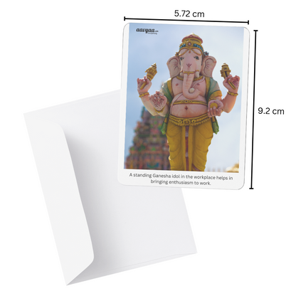 Aavyaa Standing Ganesh ji stickers (2.25" x 3.5")