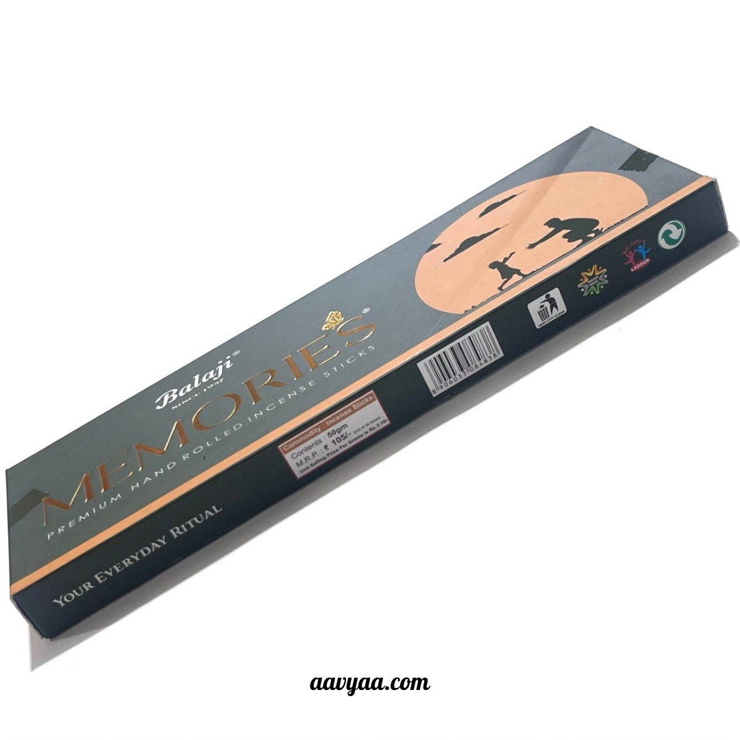 Balaji Memories Hand rolled Incense Sticks (50 gms)