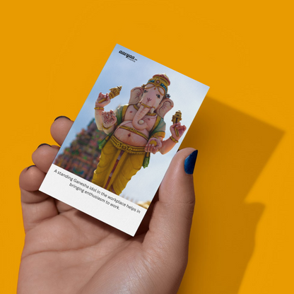 Aavyaa Standing Ganesh ji stickers (2.25" x 3.5")