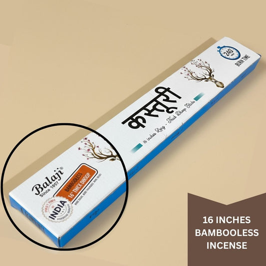 Balaji KASTURI Premium Thick Dhoop Sticks (16inch)