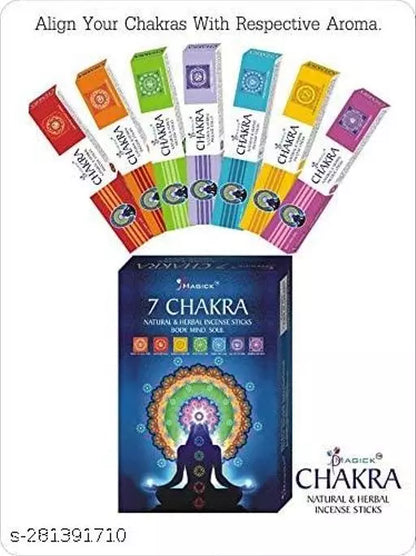 Divine Magick 7 Chakra incense stick pack