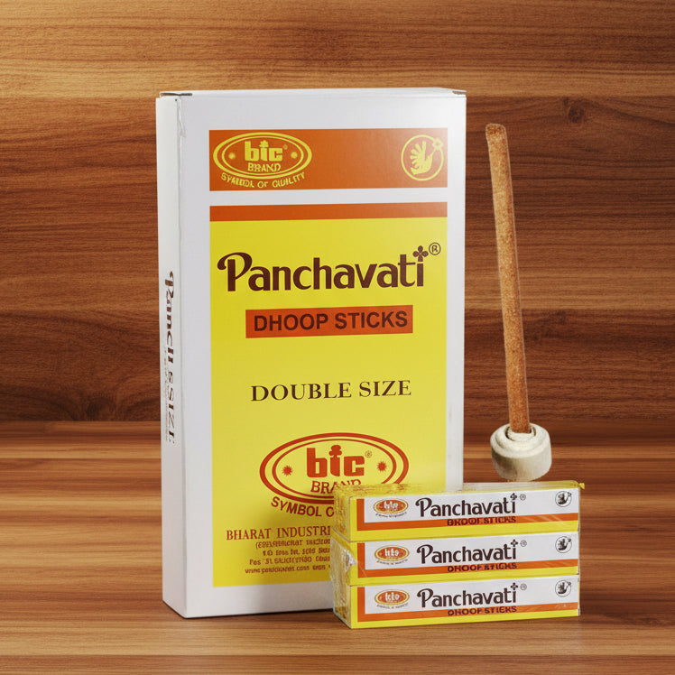 BIC PANCHAVATI Small dry dhoop sticks -Pack of 12