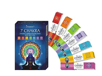 Divine Magick 7 Chakra incense stick pack