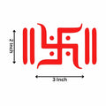 Aavyaa Red Swastik Sticker Set of 2
