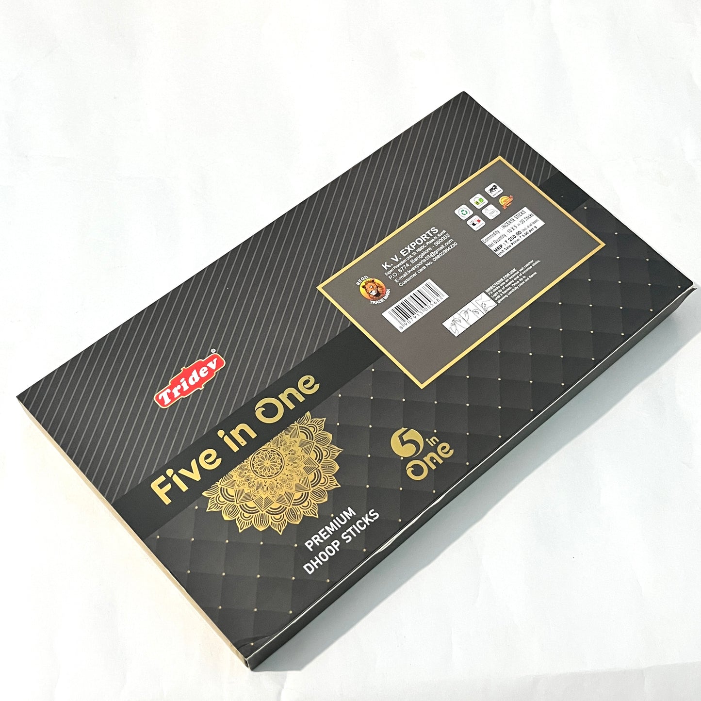 Tridev FIVE IN ONE Premium Dhoop Sticks (50 sticks)