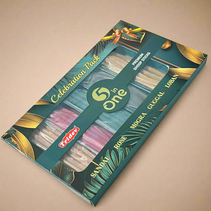 Tridev FIVE IN ONE  Premium  Dhoop Sticks (50 sticks)