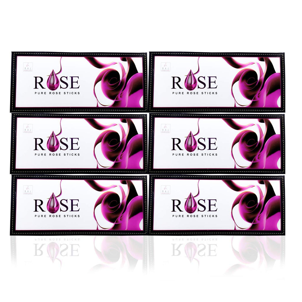 Combo of 6 Balaji Rose Luxury Incense Sticks (25*6= 150 sticks)