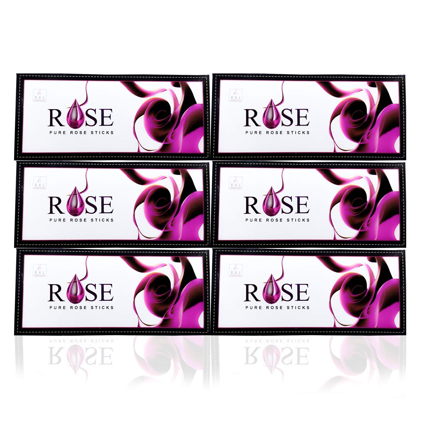 Combo of 6 Balaji Rose Luxury Incense Sticks (25*6= 150 sticks)