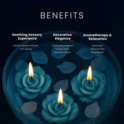 IRIS COOL BLUE Aromatic Floating Candles (pack of 2)