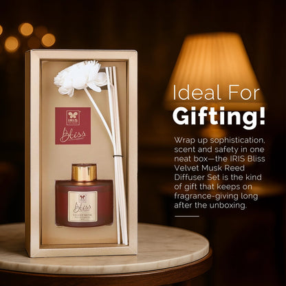IRIS  BLISS VELVET MUSK REED DIFFUSER SET