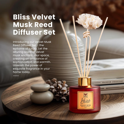 IRIS  BLISS VELVET MUSK REED DIFFUSER SET