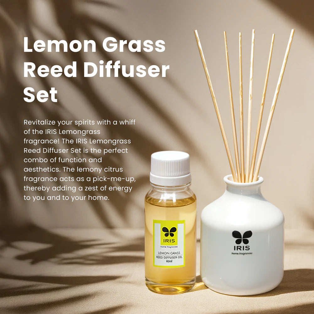 IRIS Lemon Grass Reed Diffuser Set(60ml)