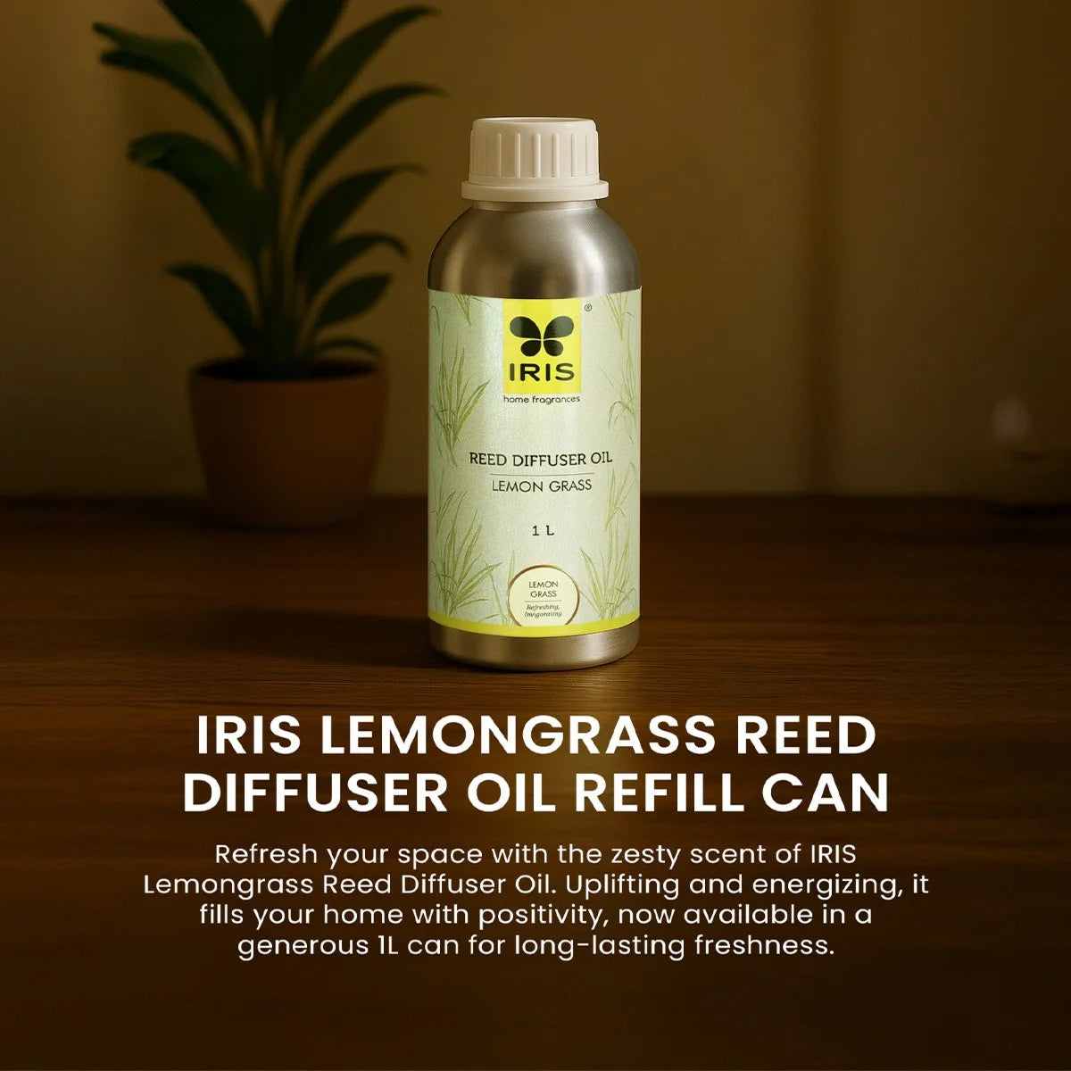 IRIS LEMONGRASS REED Diffuser Oil Refill Can (1 ltr)