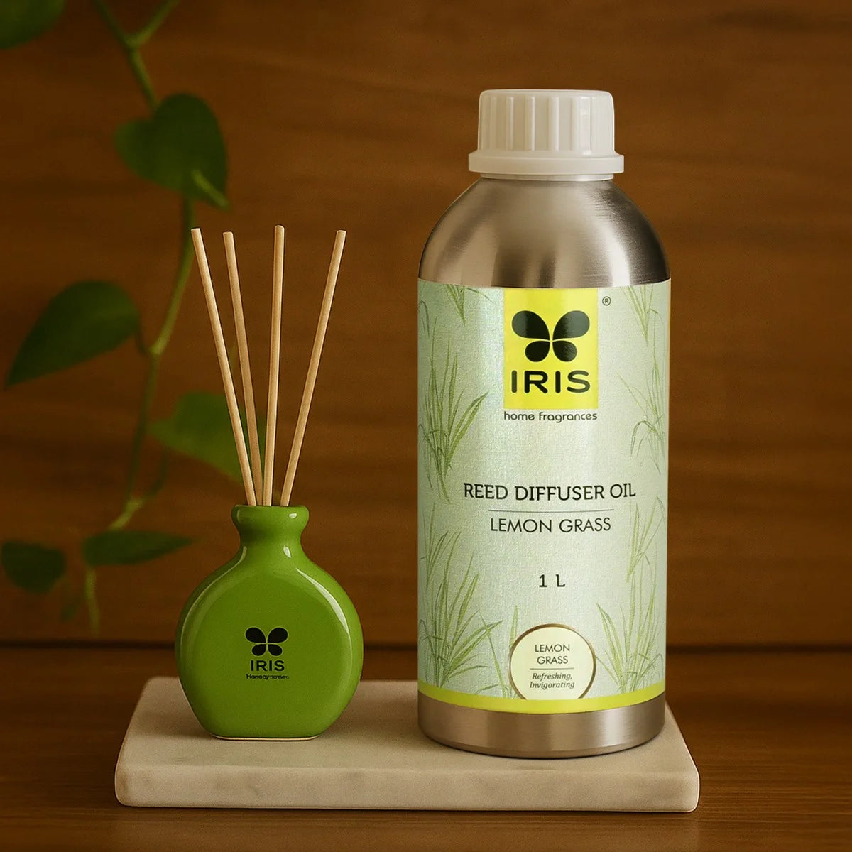 IRIS LEMONGRASS REED Diffuser Oil Refill Can (1 ltr)