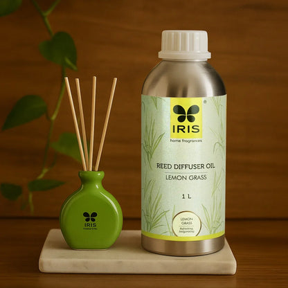 IRIS LEMONGRASS REED Diffuser Oil Refill Can (1 ltr)