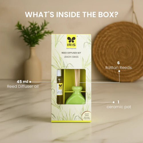 IRIS Lemon Grass Reed Diffuser Set(60ml)