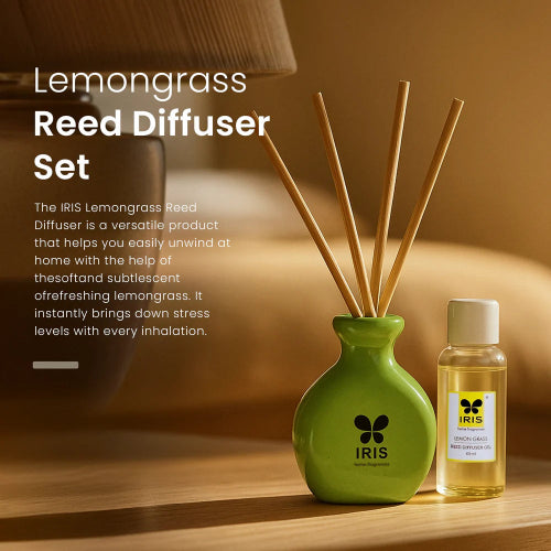 IRIS Lemon Grass Reed Diffuser Set(60ml)