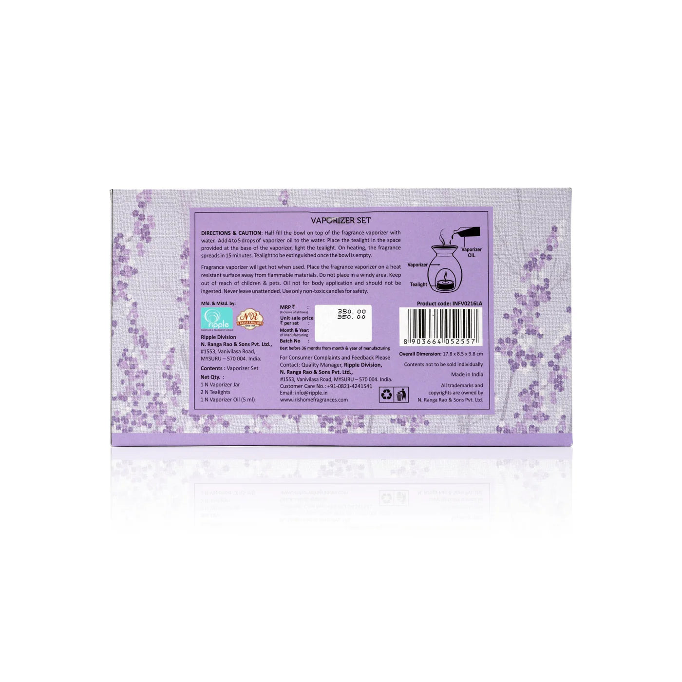 IRIS Lavender Vaporizer set