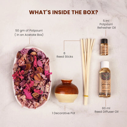 IRIS Reed & Potpourri GIFT SET- Tulsi Camphor