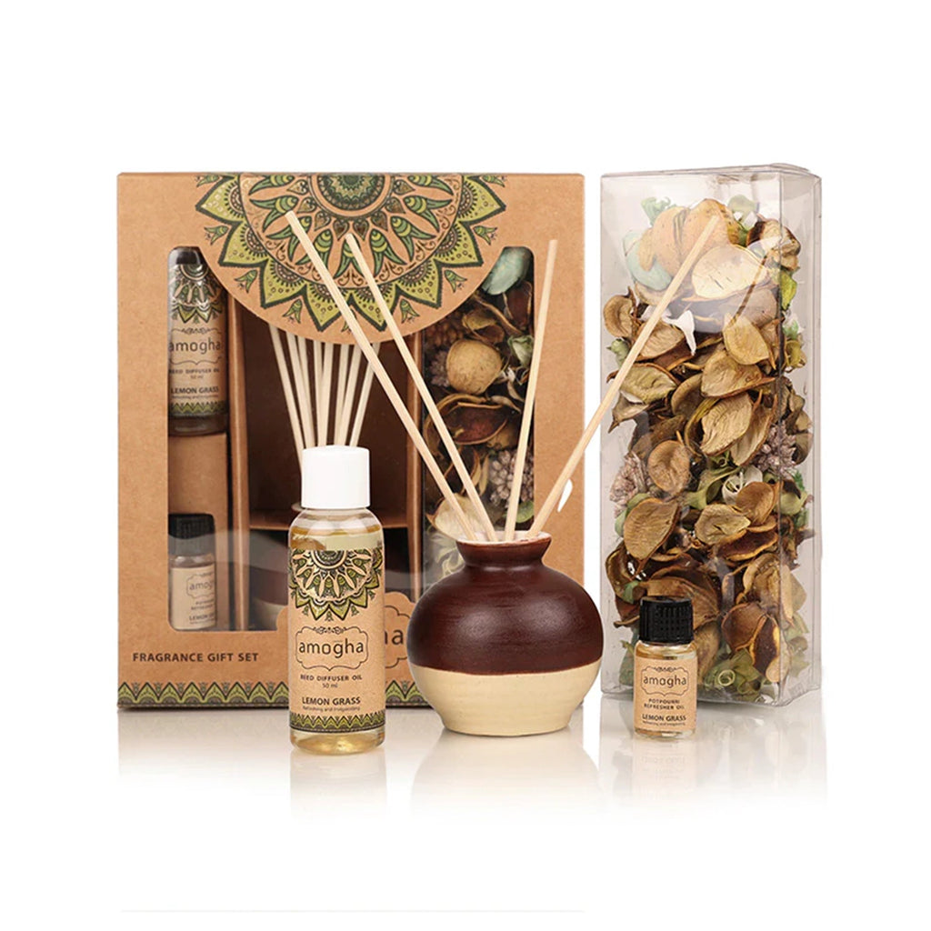 IRIS Reed & Potpourri GIFT SET- Lemongrass