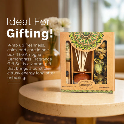 IRIS Reed & Potpourri GIFT SET- Lemongrass