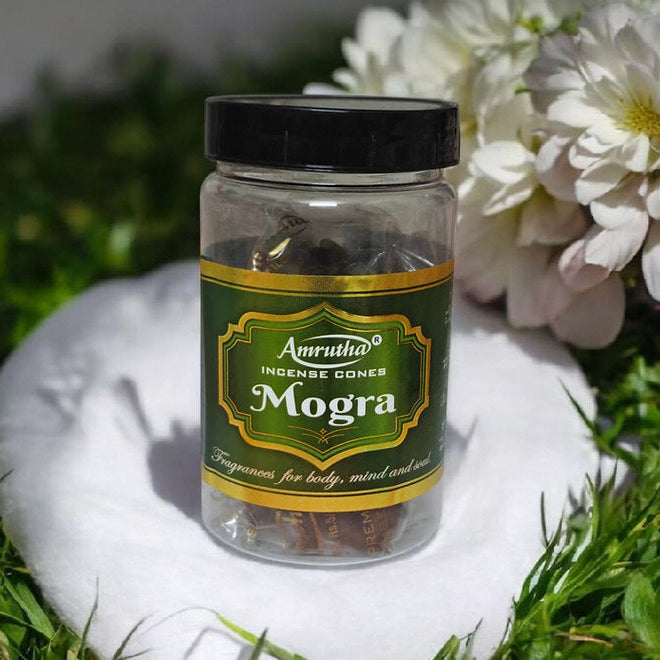 Amrutha MOGRA Premium Dhoop Cones (80g)