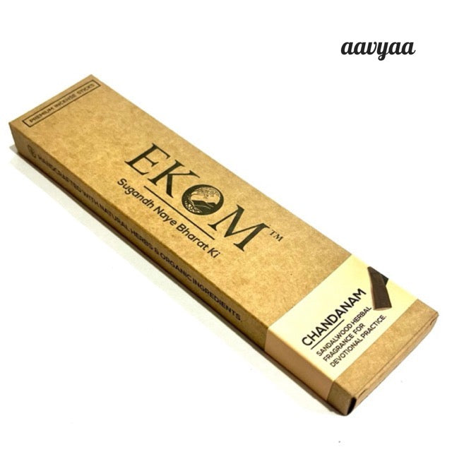 Ekom CHANDANAM Premium Incense Sticks (42 sticks)