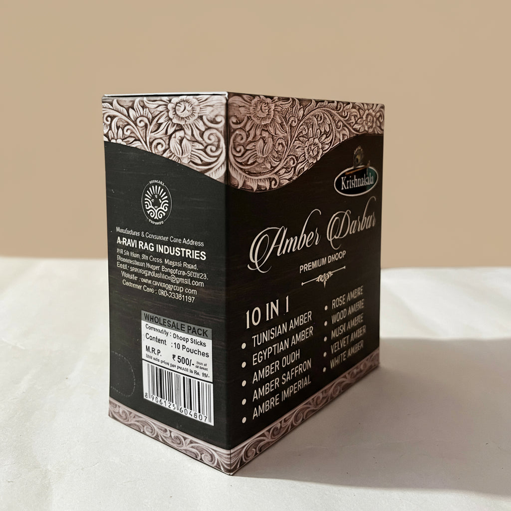 Krishnakala AMBER DARBAR Premium Dhoop(100 sticks)