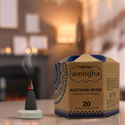 Amogha Incense Cones – Kasthuri Musk