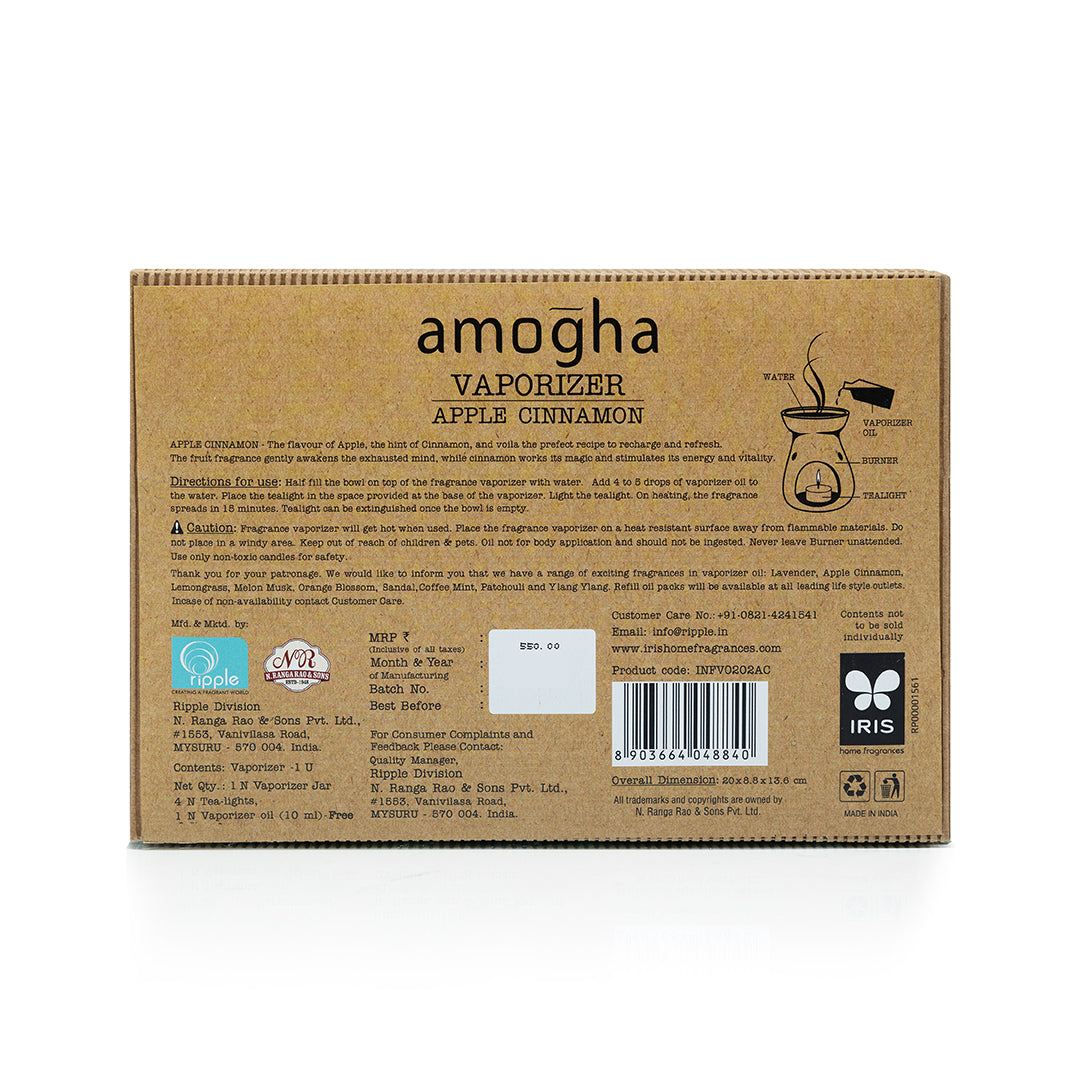 IRIS Amogha Apple-Cinnamon Vaporizer (60 ML)