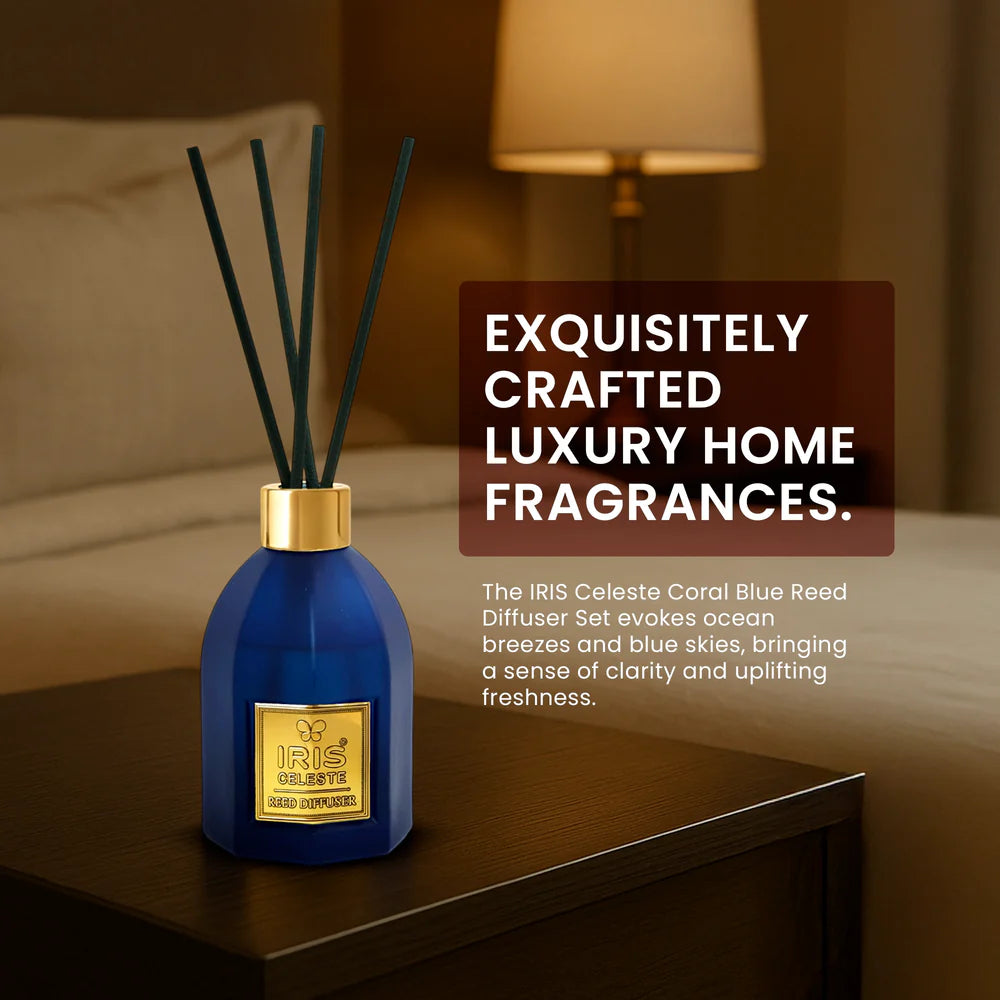 IRIS Celeste CORAL BLUE Reed Diffuser Set(150ml)
