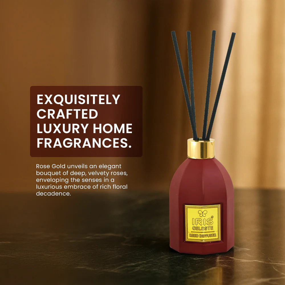 IRIS Celeste ROSE GOLD Reed Diffuser Set (150 ml)