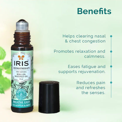 Iris BREATHE EASY Roll On Massage Oil (10ml)