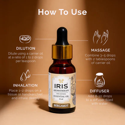 Iris Aromatherapy BERGAMOT Essential oil (15ml)