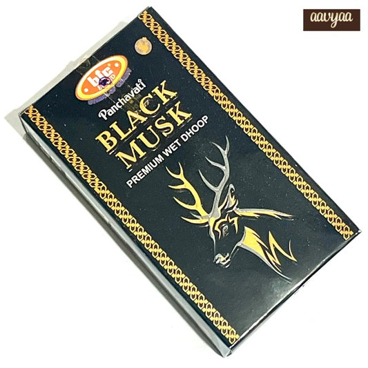 BIC Panchavati BLACK MUSK wet dhoop sticks (10 sticks)