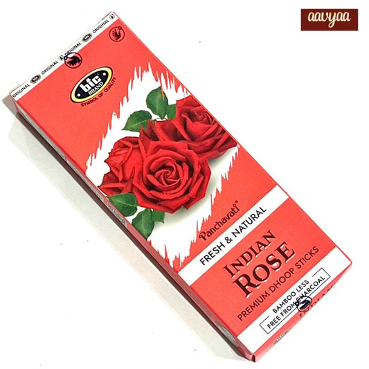 BIC Panchavati Indian Rose Premium dhoop Sticks (80gms)