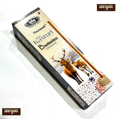 BIC Panchavati White KASTURI Bambooless Incense (100 GMS)