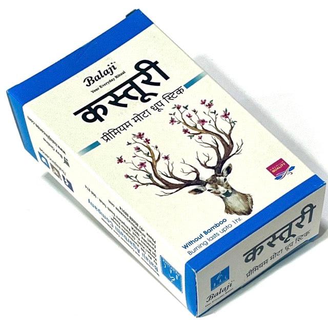 Balaji Kasturi Premium Thick Dhoop (10 sticks)