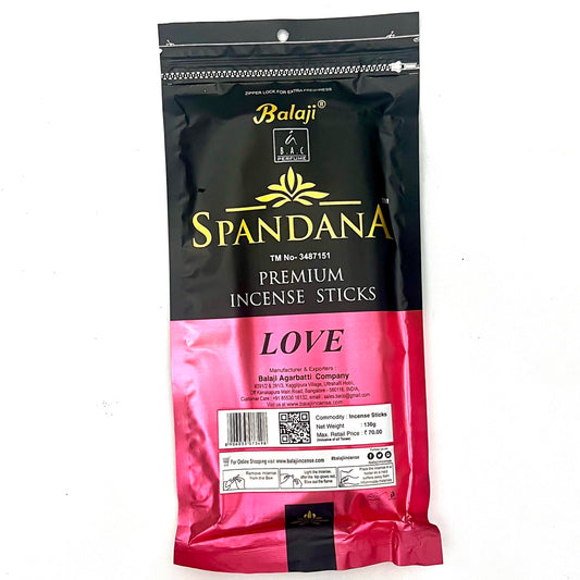 Balaji Spandana LOVE Incense Sticks Zipper (130 gms)