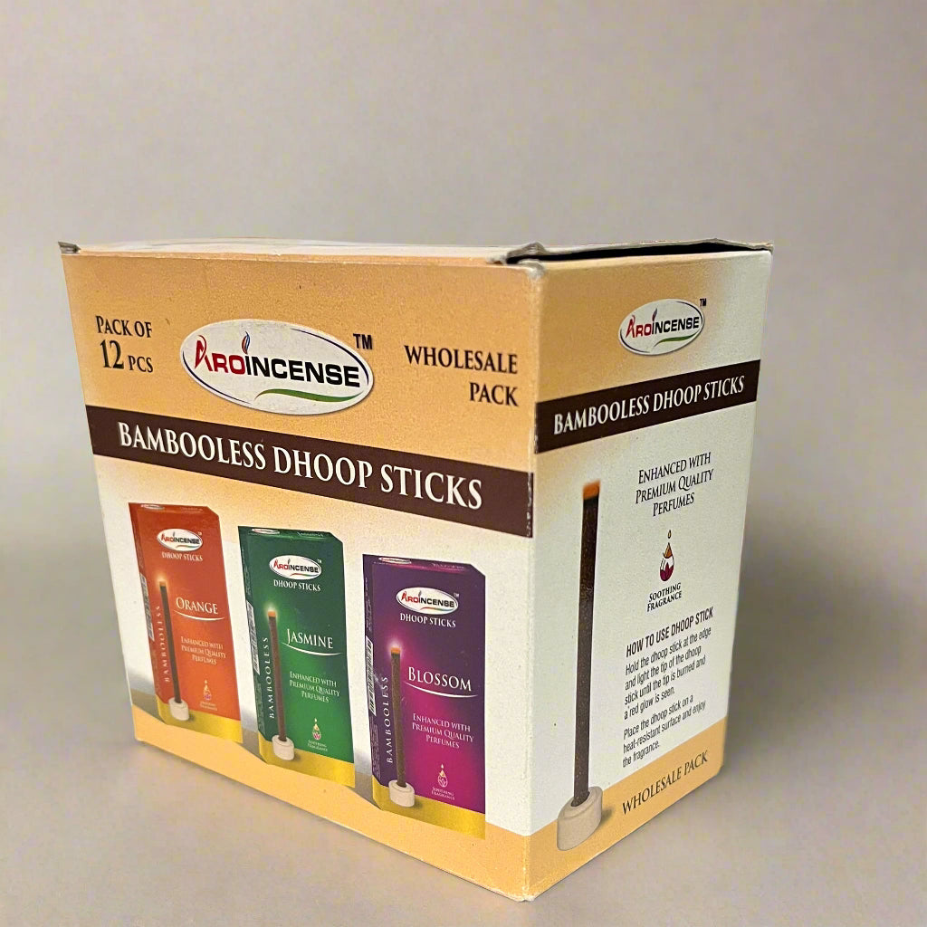 Aroincense BAMBOOLESS Dhoop Sticks  (10 sticks , 12 Pcs)
