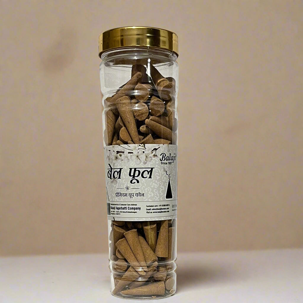 Balaji BEL PHOOL Premium Dhoop Cones (400 gm)