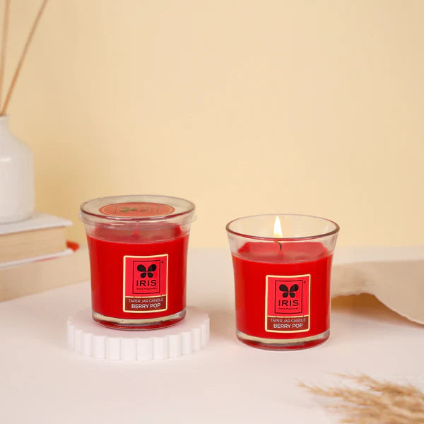 IRIS BERRY POP Taper Candles (1 pc- 110gm)