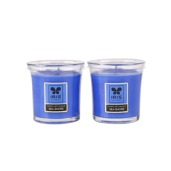 IRIS SEA SHORE Taper Jar Candles(1 pc- 110gms)