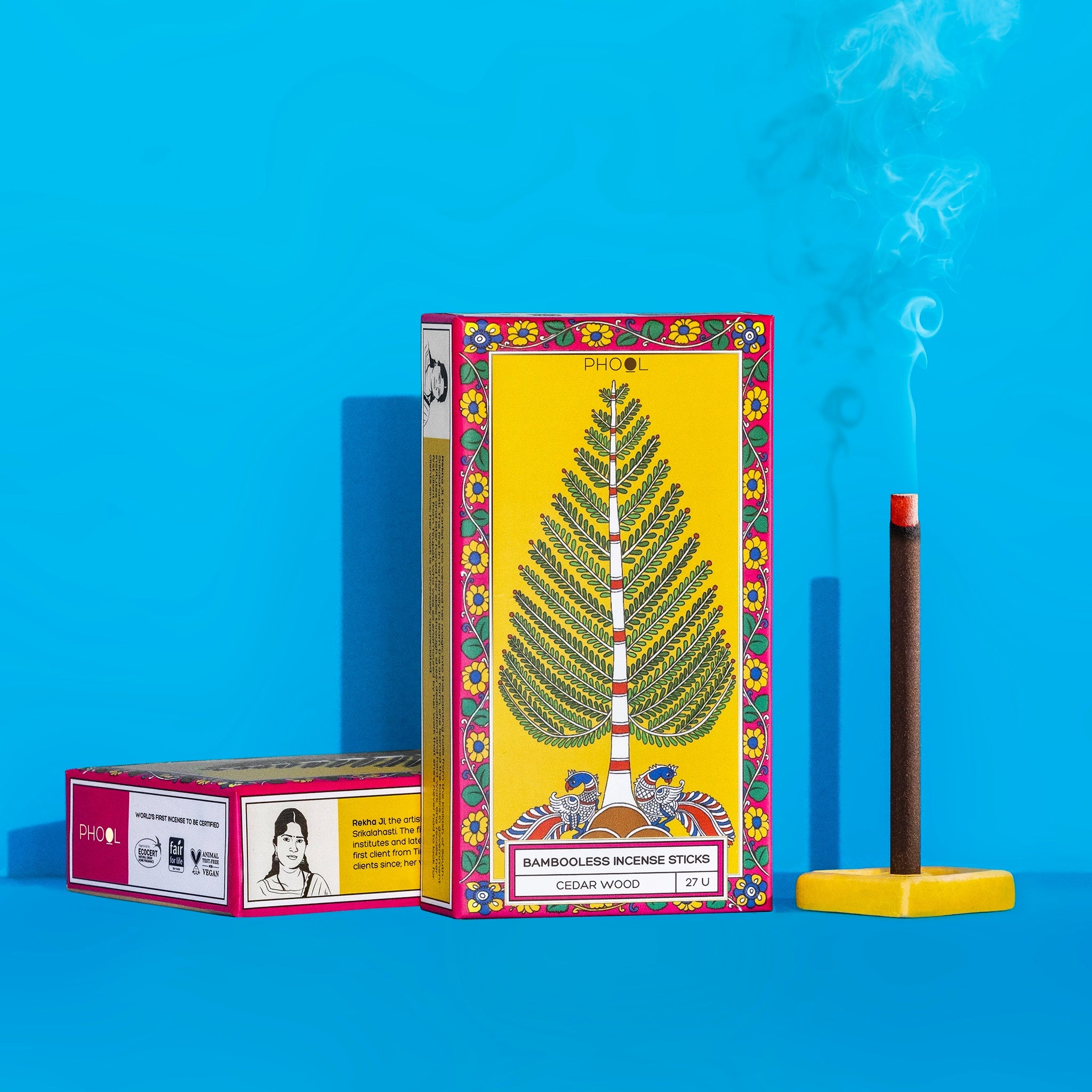Phool CEDARWOOD Bambooless Incense Sticks (27 Sticks)