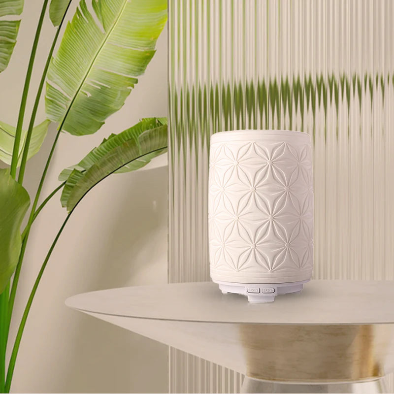 Iris Celeste Ceramic Ultrasonic Aroma Diffuser ( 450gm)